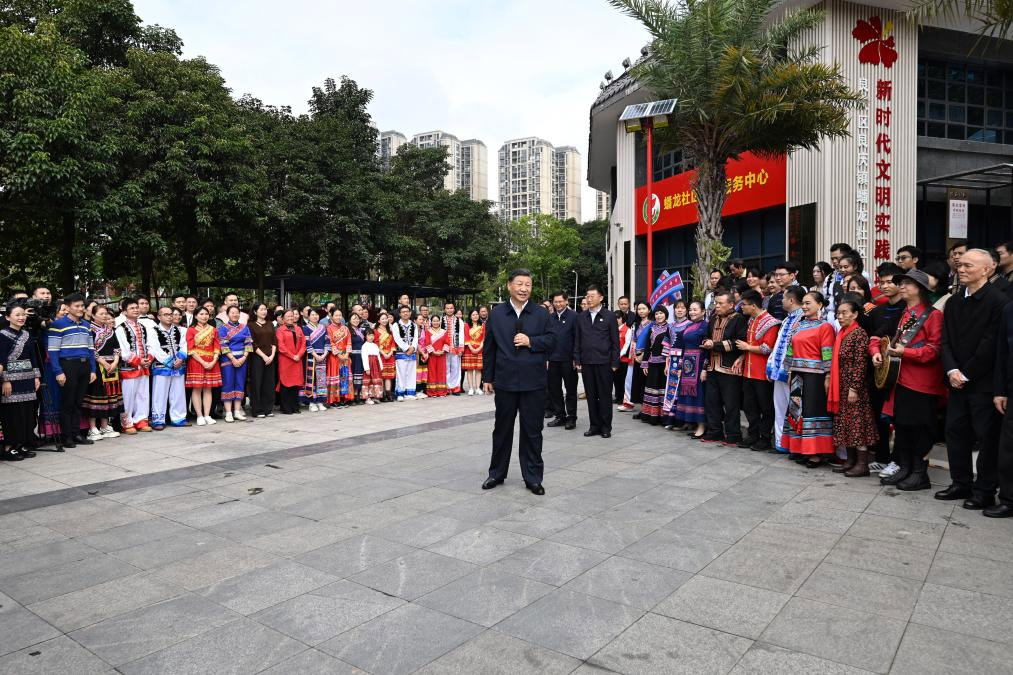 Xi inspecciona ciudad meridional china de Nanning