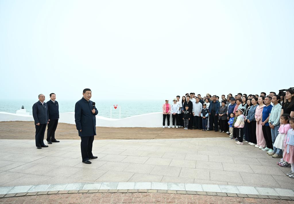 Xi inspecciona Rizhao, en provincia oriental de Shandong