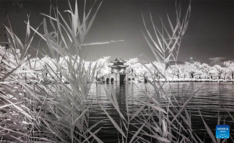 Vista infrarroja del Palacio de Verano en Beijing