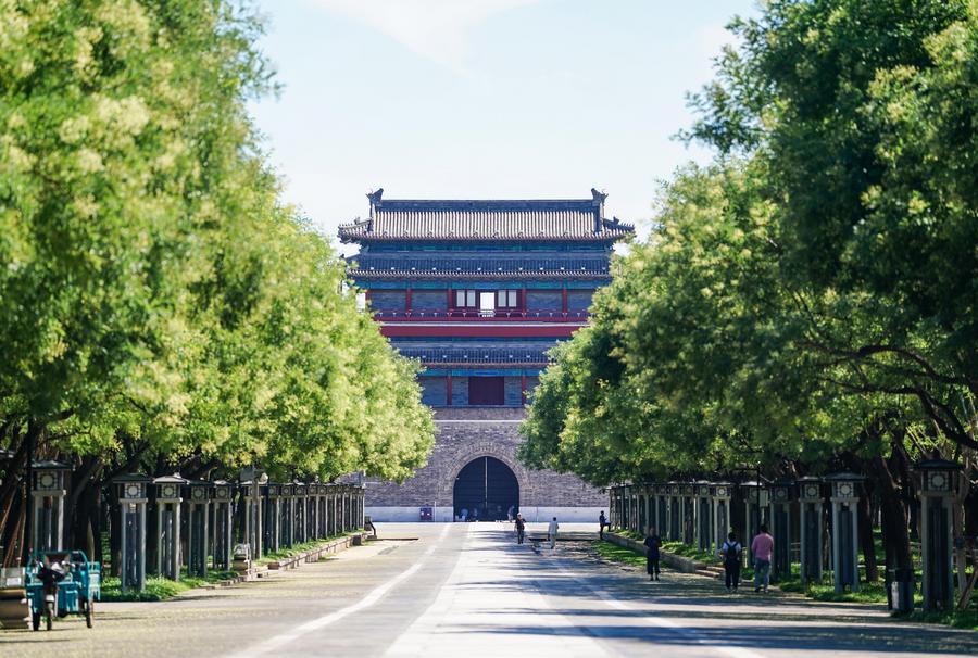 Imagen de la Puerta Yongding, en Beijing, la capital de China, el 17 de julio de 2024. (Xinhua/Chen Yehua)