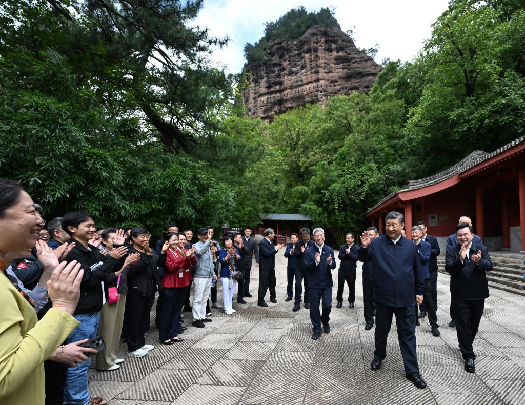 Xi realiza inspecciones en provincias de Shaanxi y Gansu en el noroeste de China