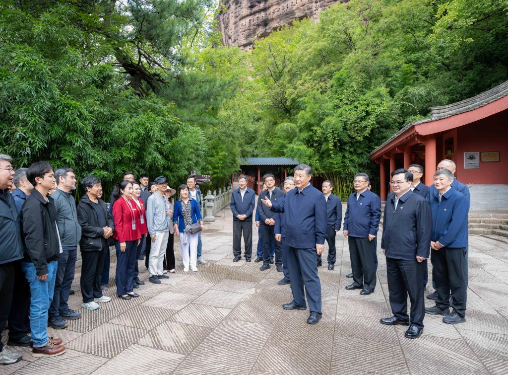 Xi realiza inspecciones en provincias de Shaanxi y Gansu en el noroeste de China