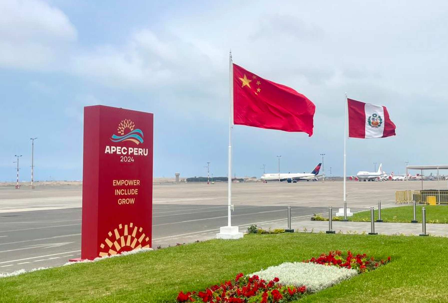 Imagen del 14 de noviembre de 2024 del aeropuerto en Lima, Perú. (Xinhua/Zhai Jianlan)