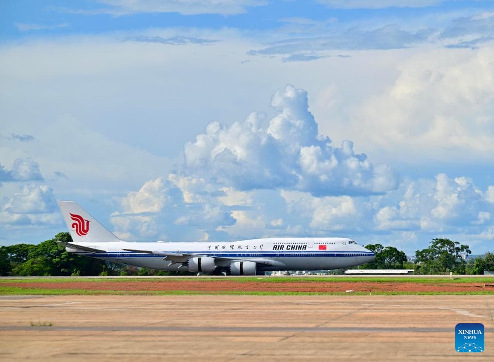 Xi llega a Brasilia para realizar visita de Estado a Brasil