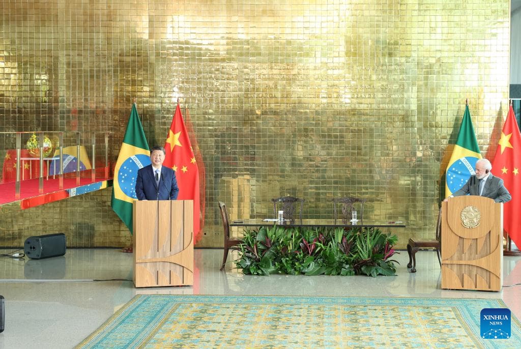 China y Brasil deciden elevar lazos durante reunión entre Xi y Lula