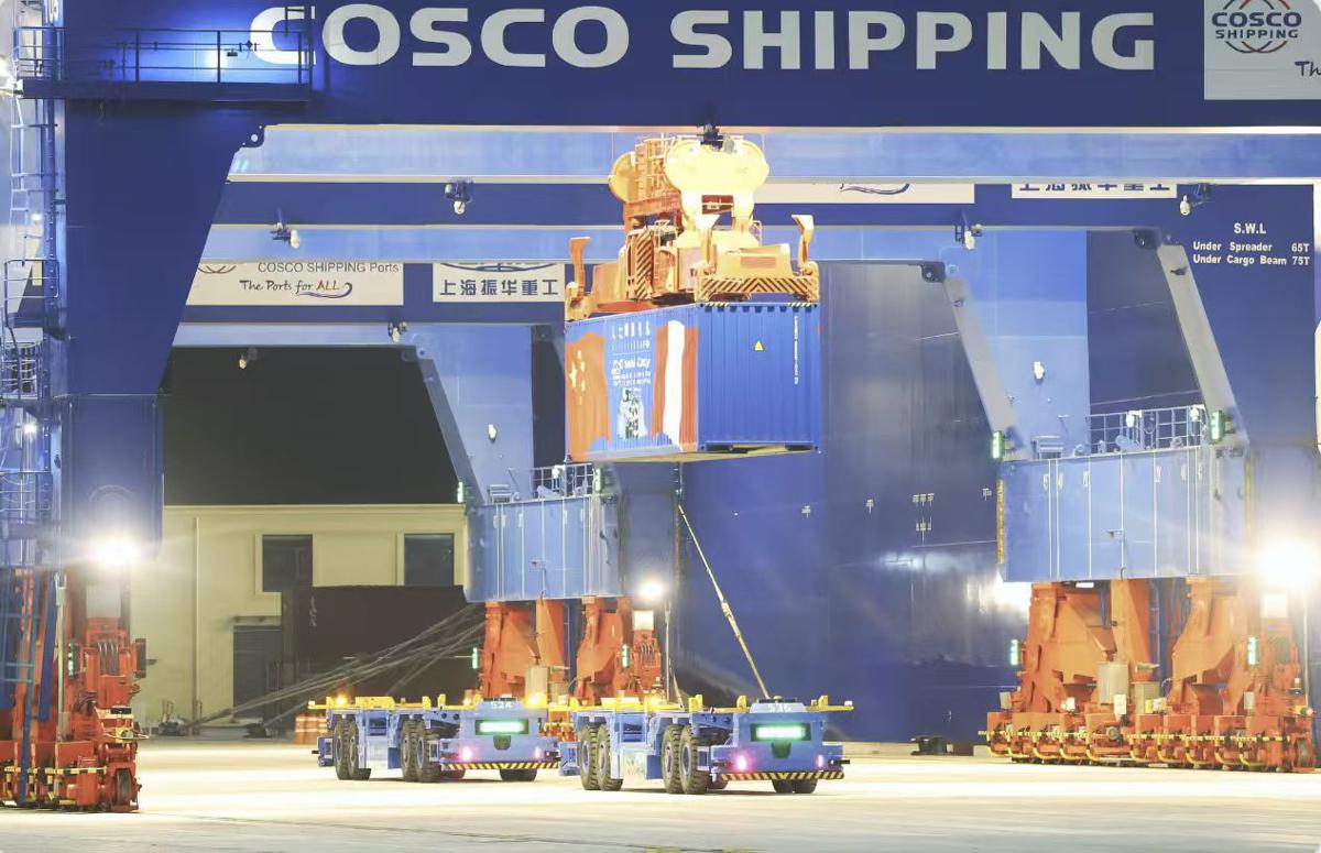 La entrada en operación del Puerto de Chancay, en Perú, permite a Gansu Logistics Group establecer envíos constantes. [Foto: cedida a chinadaily.com.cn]