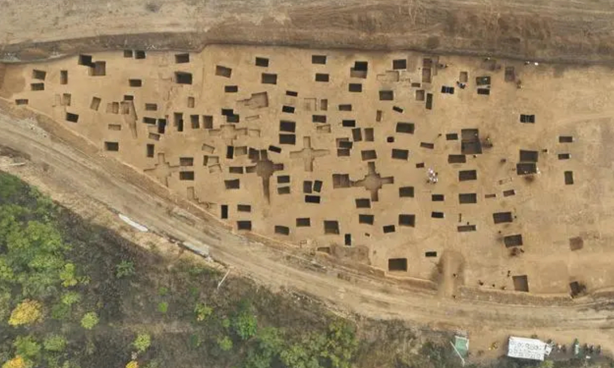 Antiguas tumbas de Luohe, en la provincia de Henan. (Foto: CCTV)