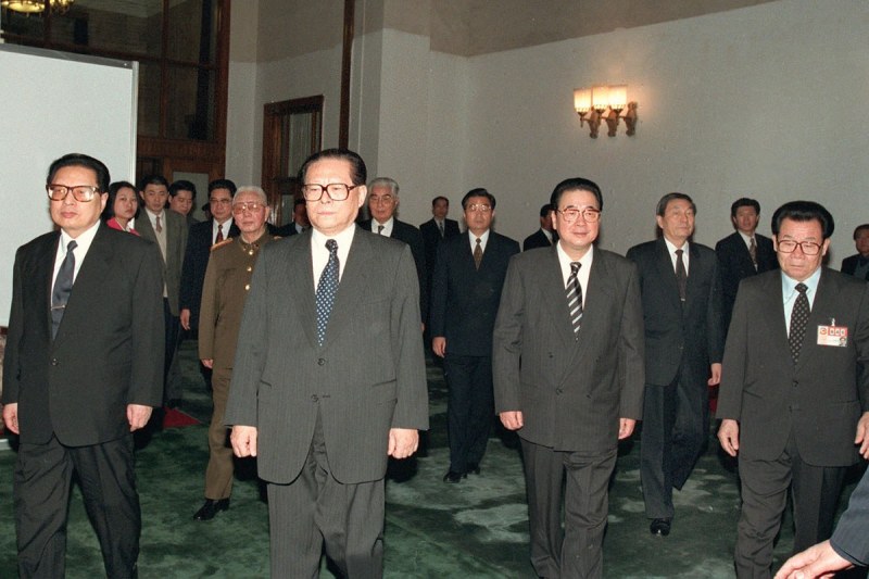 Fotografías de la entrada de los líderes chinos en cada dos sesiones (10)